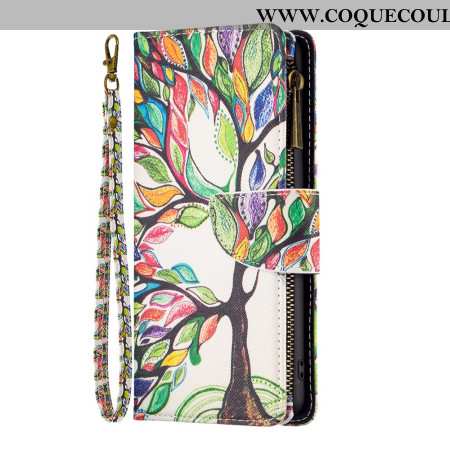 Housse iPhone 16 Plus Portefeuille Arbre de Vie