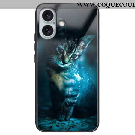 Coque iPhone 16 Plus Verre Trempé Chat