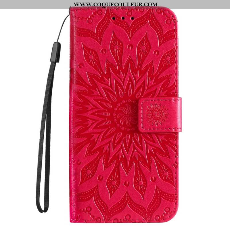 Housse iPhone 16 Plus Motif Mandala avec Lanière