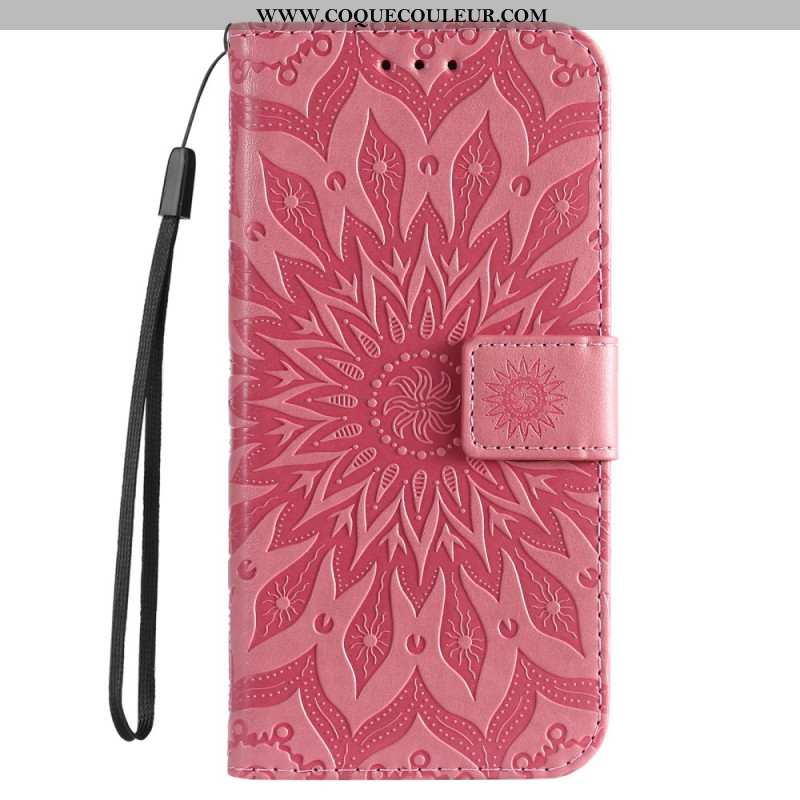 Housse iPhone 16 Plus Motif Mandala avec Lanière