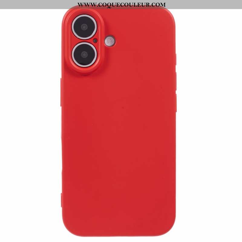 Coque iPhone 16 Plus Silicone Doublure Fibre