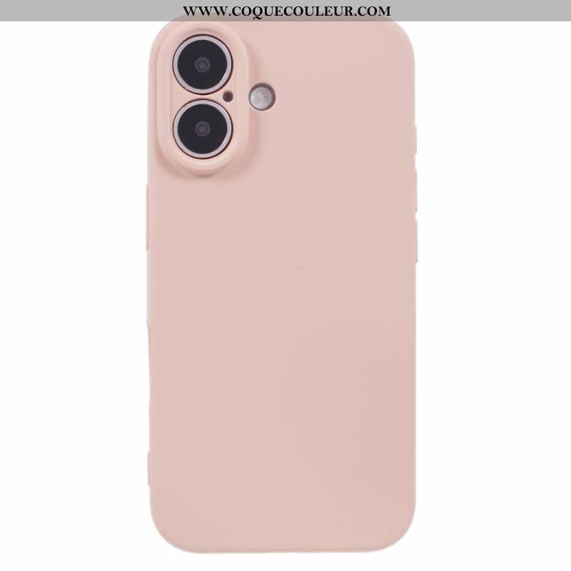 Coque iPhone 16 Plus Silicone Doublure Fibre