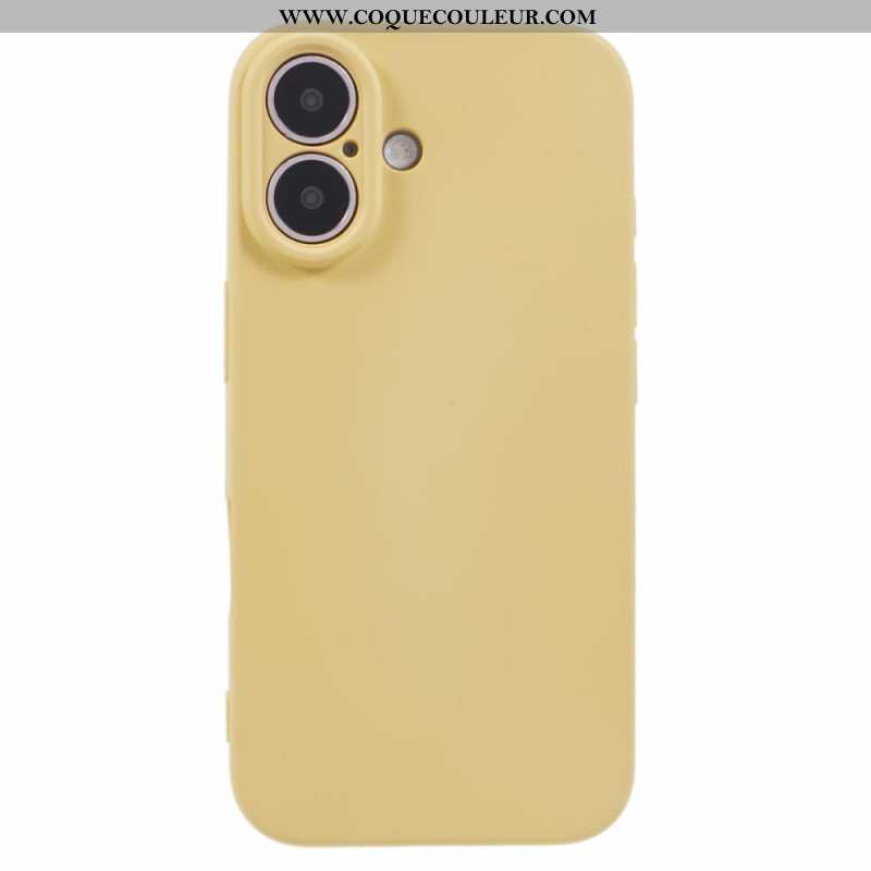 Coque iPhone 16 Plus Silicone Doublure Fibre