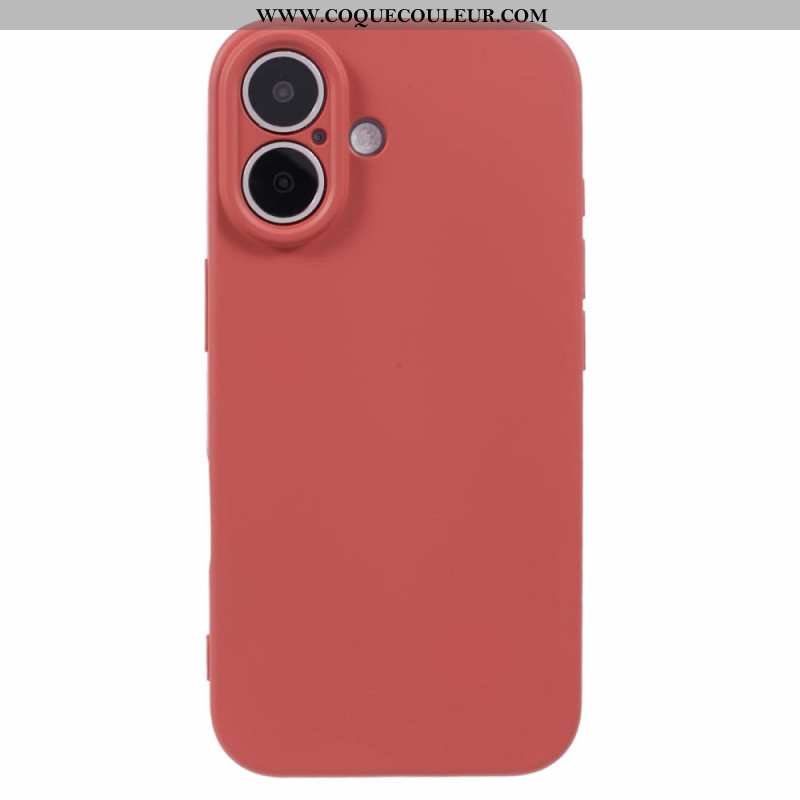 Coque iPhone 16 Plus Silicone Doublure Fibre