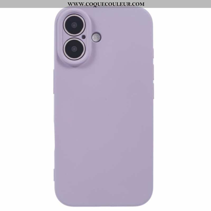 Coque iPhone 16 Plus Silicone Doublure Fibre