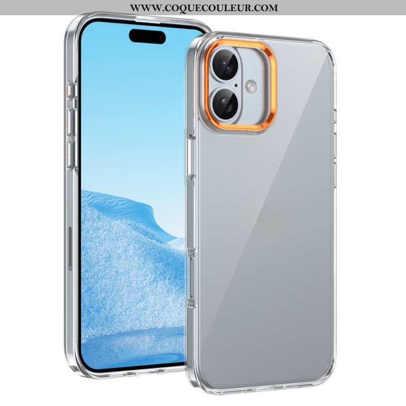 Coque iPhone 16 Plus Cadre Appareil Photo Alliage d'Aluminium