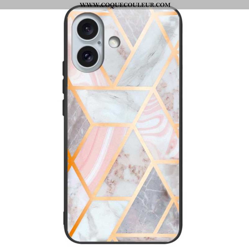 Coque iPhone 16 Plus Verre Trempé Motif