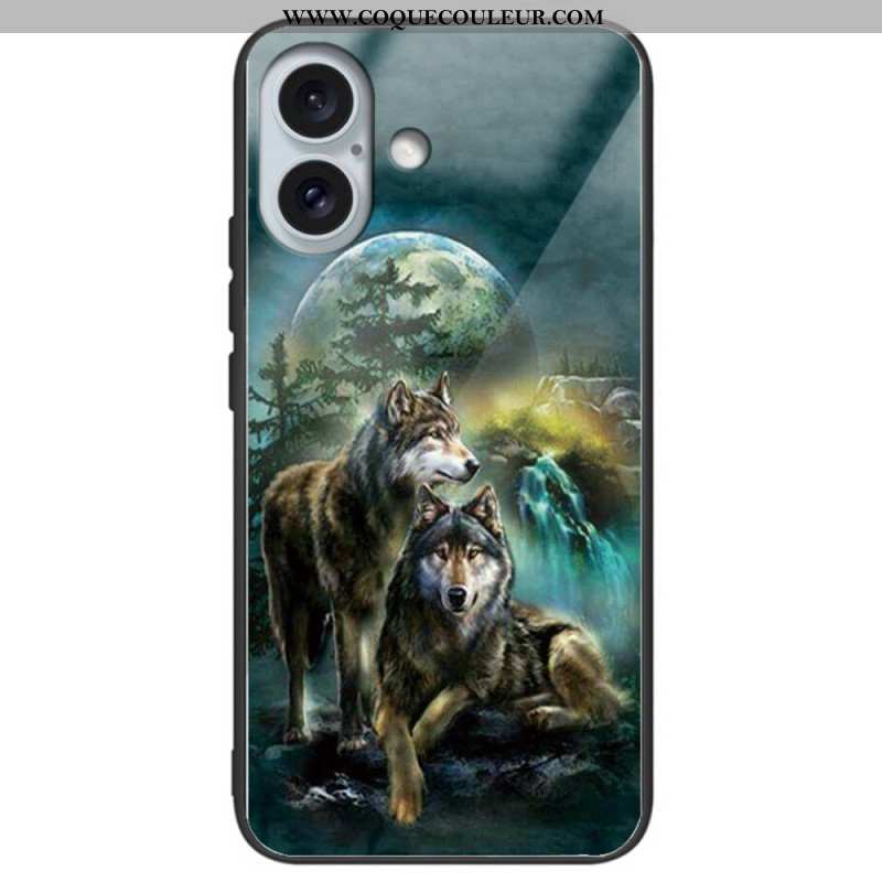 Coque iPhone 16 Plus Verre Trempé Motif