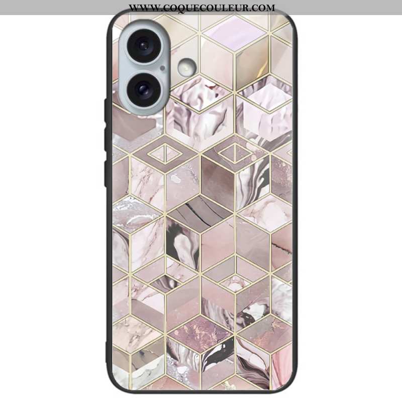 Coque iPhone 16 Plus Verre Trempé Motif