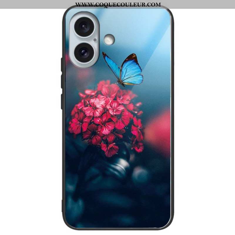 Coque iPhone 16 Plus Verre Trempé Motif