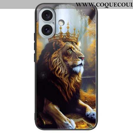 Coque Phone 16 Plus Verre Trempé Roi Lion