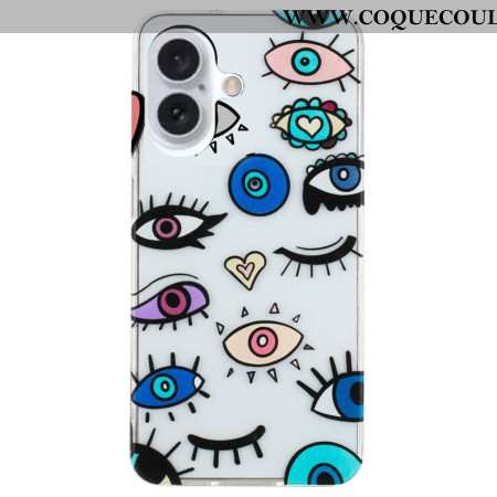 Coque iPhone 16 Plus Yeux