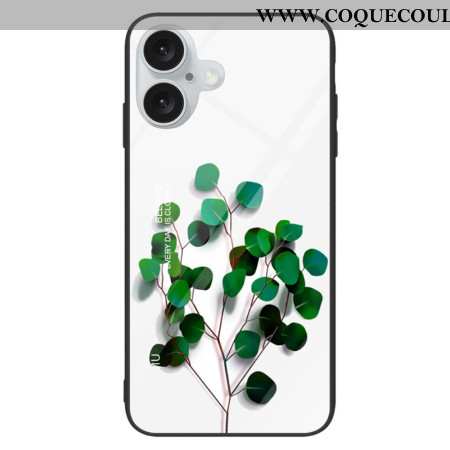 Coque iPhone 16 Plus Feuilles Vertes