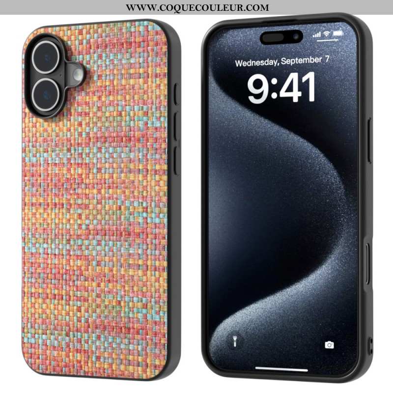 Coque iPhone 16 Plus Texture Raffinée