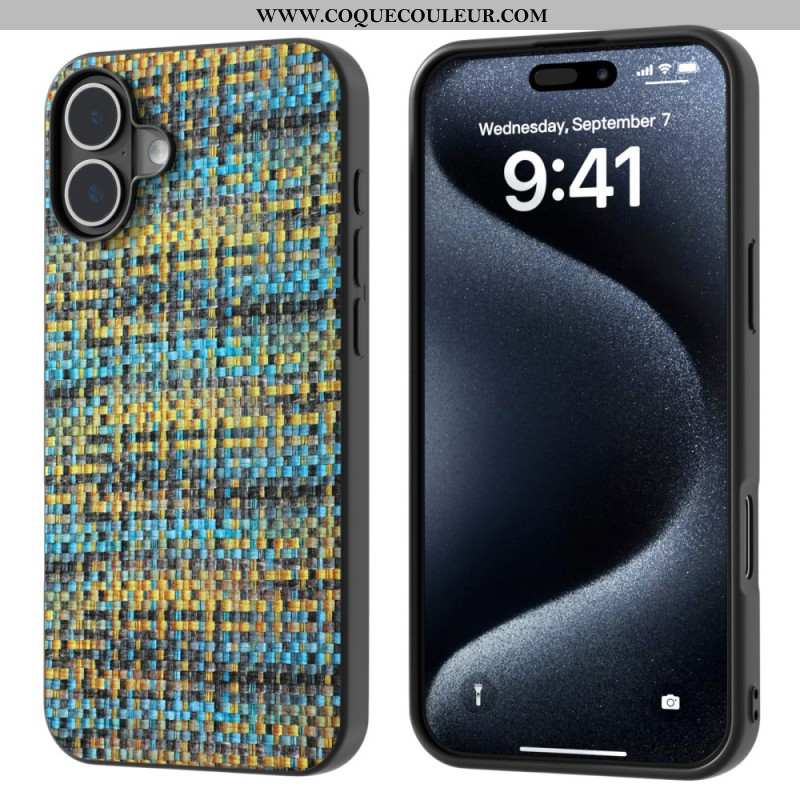 Coque iPhone 16 Plus Texture Raffinée