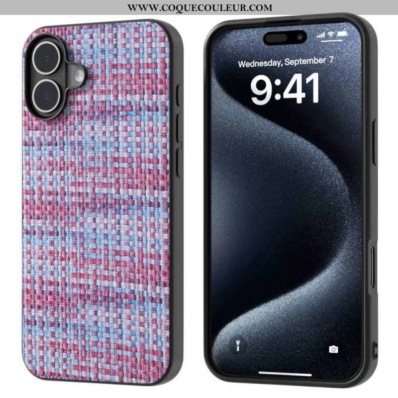 Coque iPhone 16 Plus Texture Raffinée