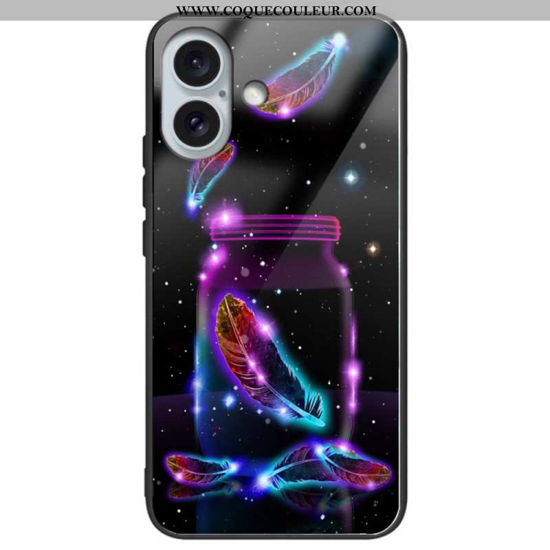 Coque iPhone 16 Plus Verre Trempé Différents Motifs