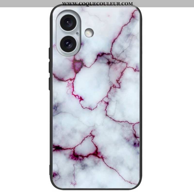 Coque iPhone 16 Plus Verre Trempé Différents Motifs