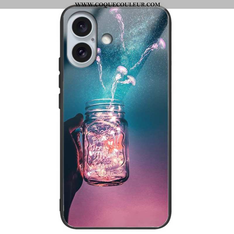 Coque iPhone 16 Plus Verre Trempé Différents Motifs