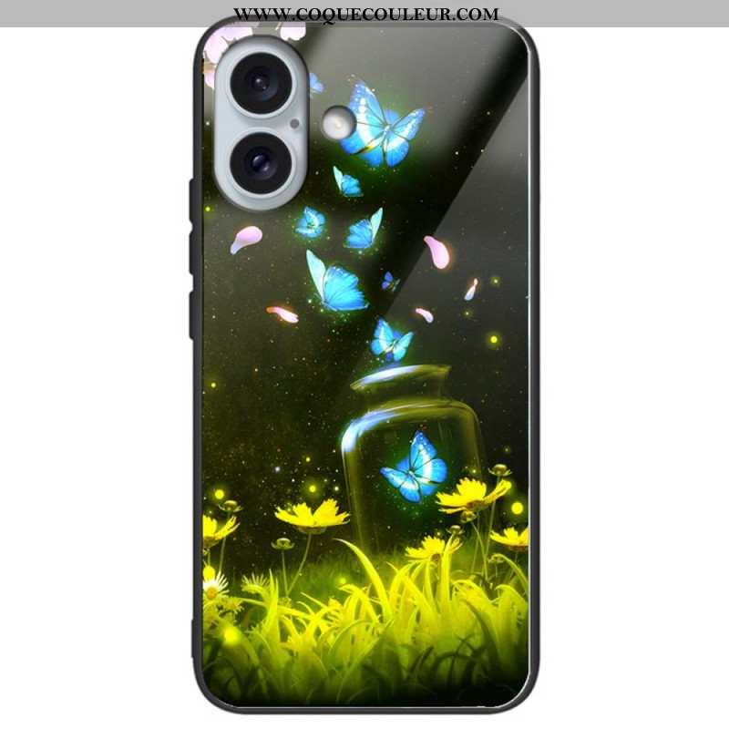 Coque iPhone 16 Plus Verre Trempé Différents Motifs