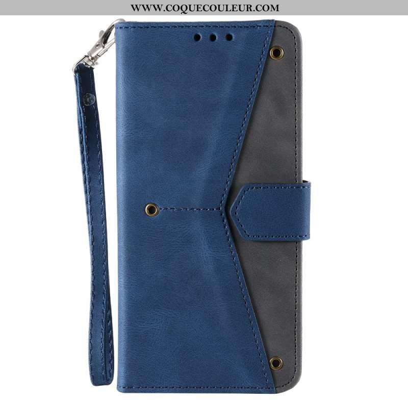 Housse iPhone 16 Plus Bicolore Portefeuille