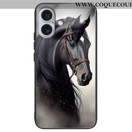 Coque iPhone 16 Plus Verre trempé Cheval