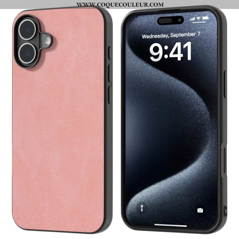 Coque iPhone 16 Plus Style Cuir