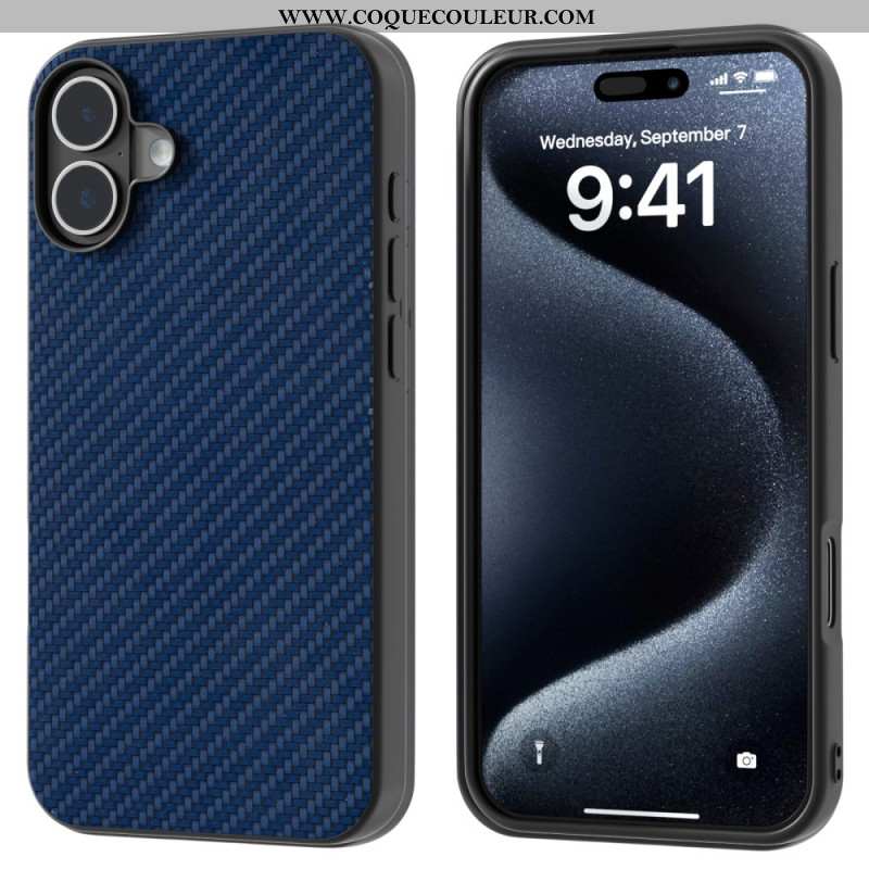 Coque iPhone 16 Plus Fibre Carbone ABEEL