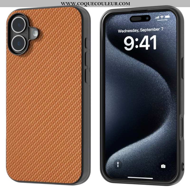 Coque iPhone 16 Plus Fibre Carbone ABEEL