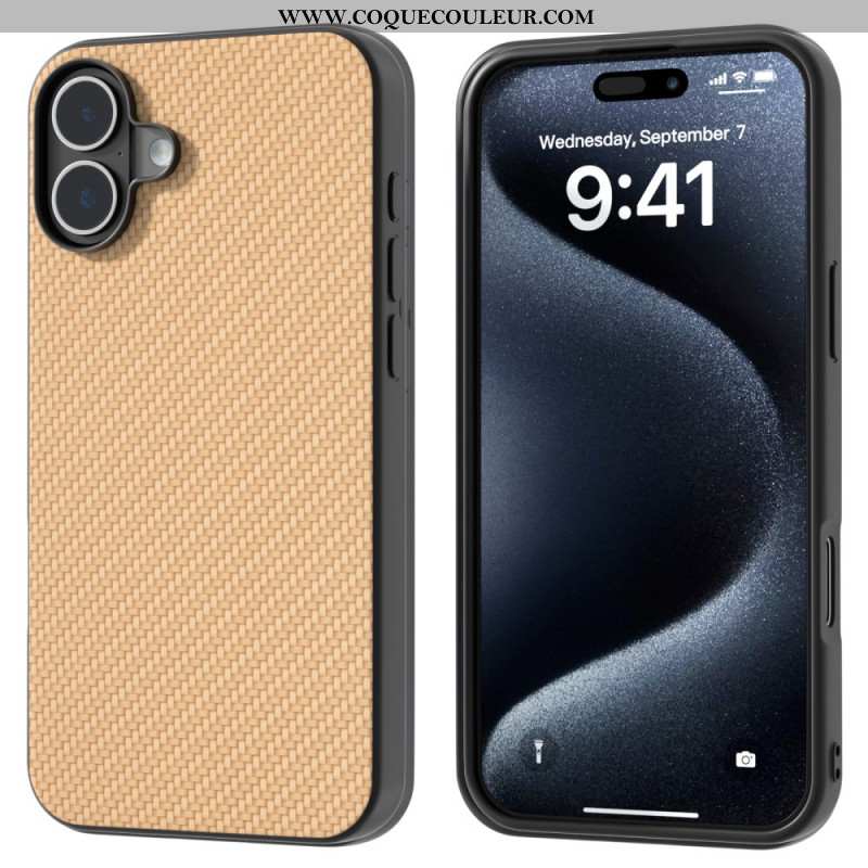 Coque iPhone 16 Plus Fibre Carbone ABEEL