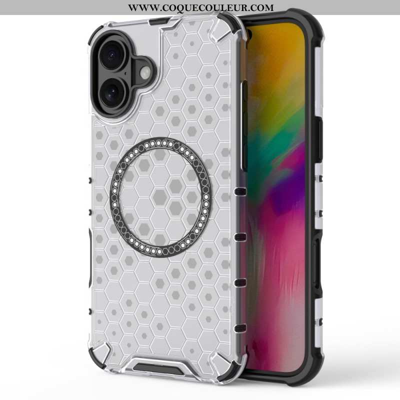 Coque iPhone 16 Plus Magnétique Nid d'Abeille