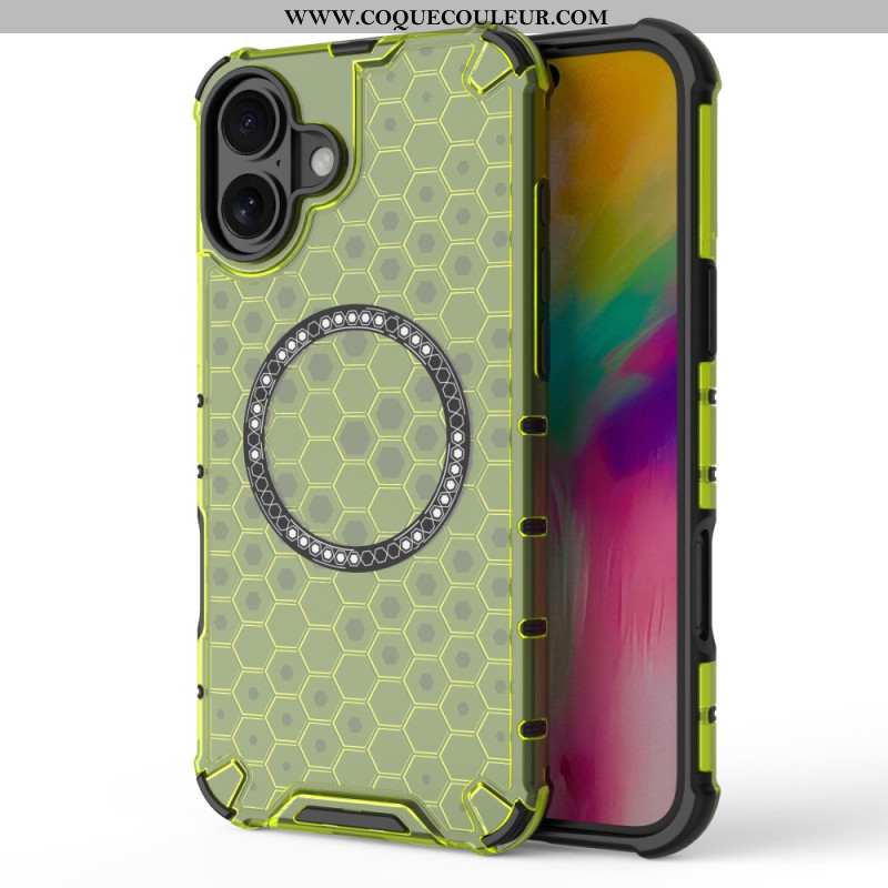 Coque iPhone 16 Plus Magnétique Nid d'Abeille