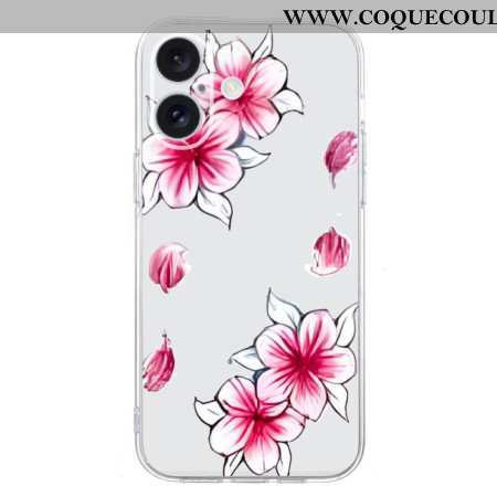 Coque Cerisier pour iPhone 16 Plus Fleurs Cerisier