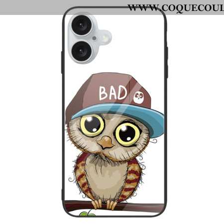 Coque iPhone 16 Plus Verre Trempé Bad Chouette