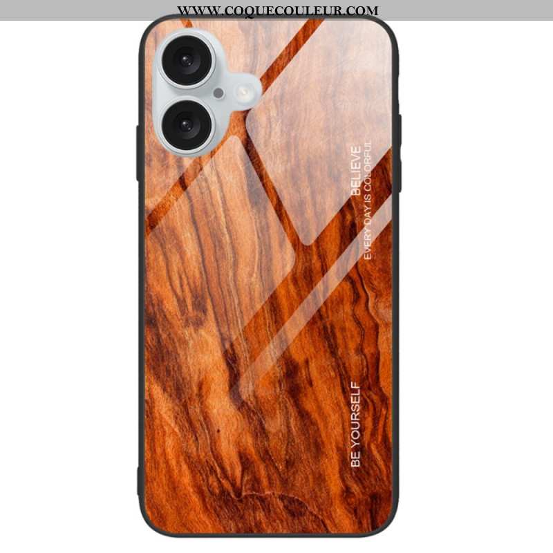 Coque iPhone 16 Plus Vere Trempé Bois