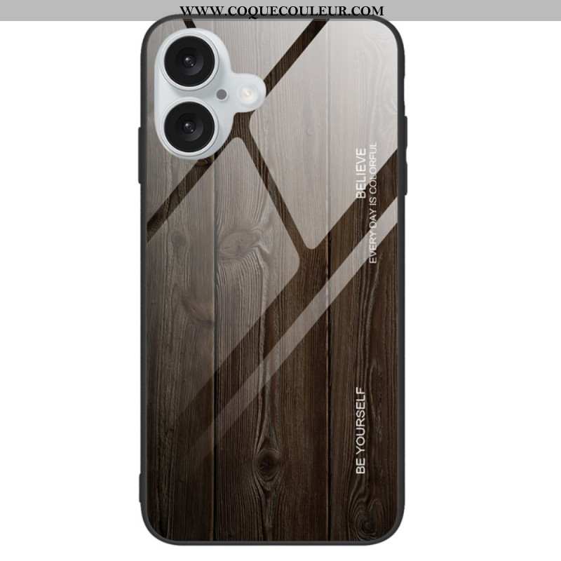 Coque iPhone 16 Plus Vere Trempé Bois