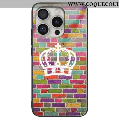 Coque iPhone 16 Pro Max Verre Trempé Mur Coloré