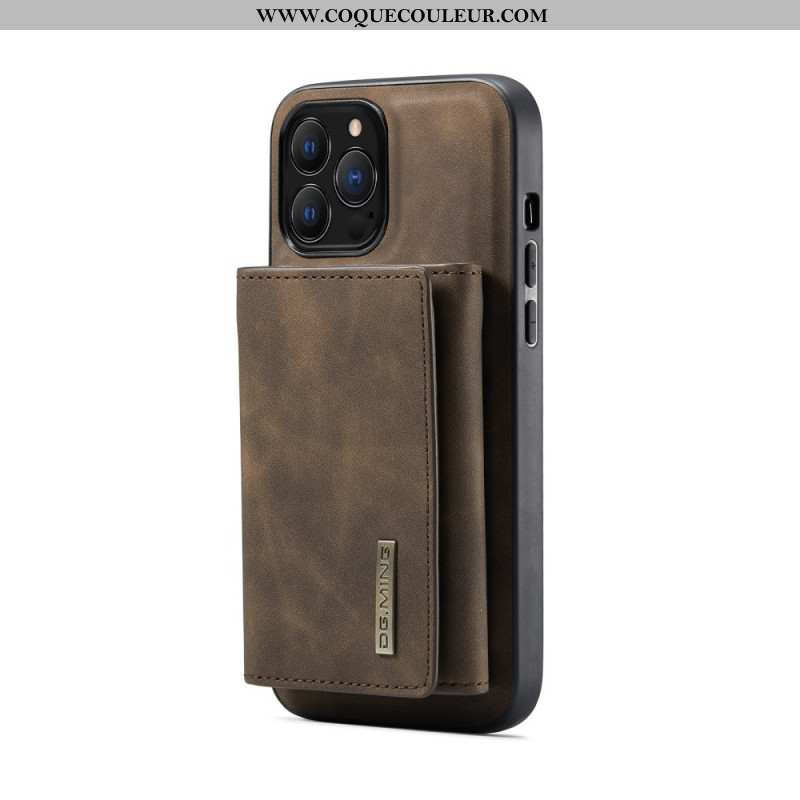 Coque iPhone 16 Pro Max Portefeuille Détachable DG.MING