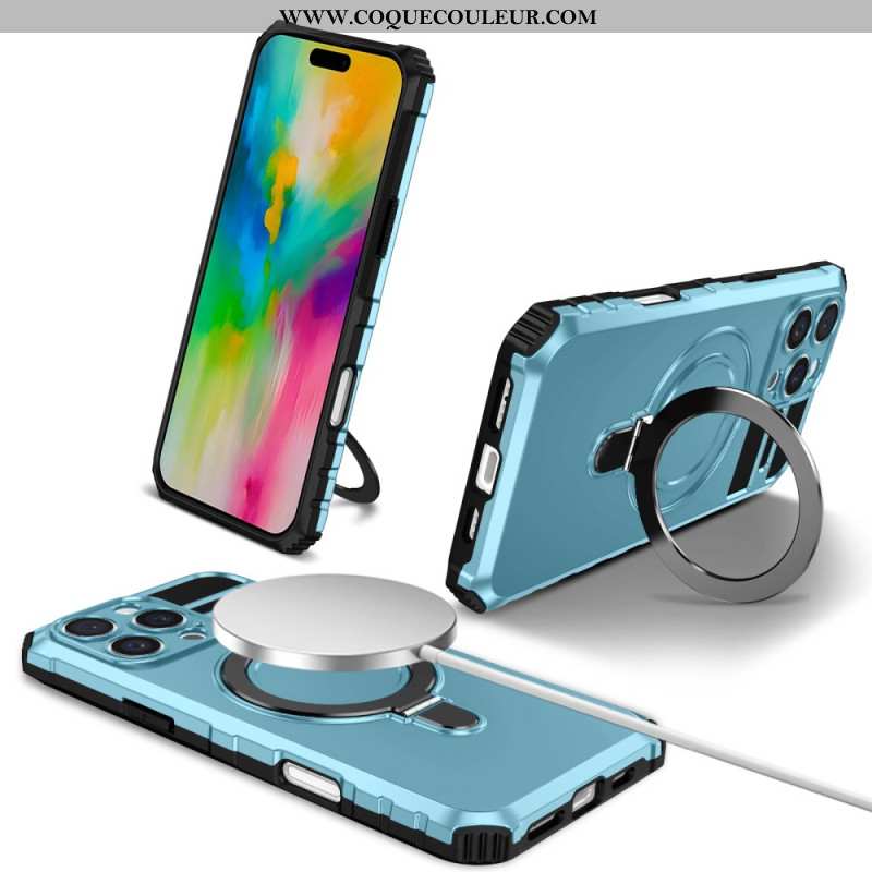 Coque iPhone 16 Pro Max Magnétique avec Anneau et Support