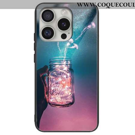 Coque iPhone 16 Pro Max Verre Trempé Méduse en Bouteille