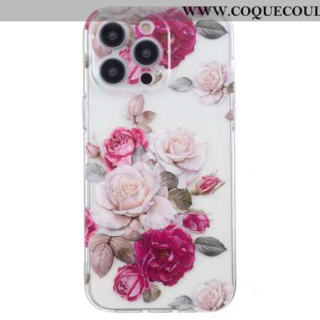 Coque iPhone 16 Pro Max Pivoines Colorées