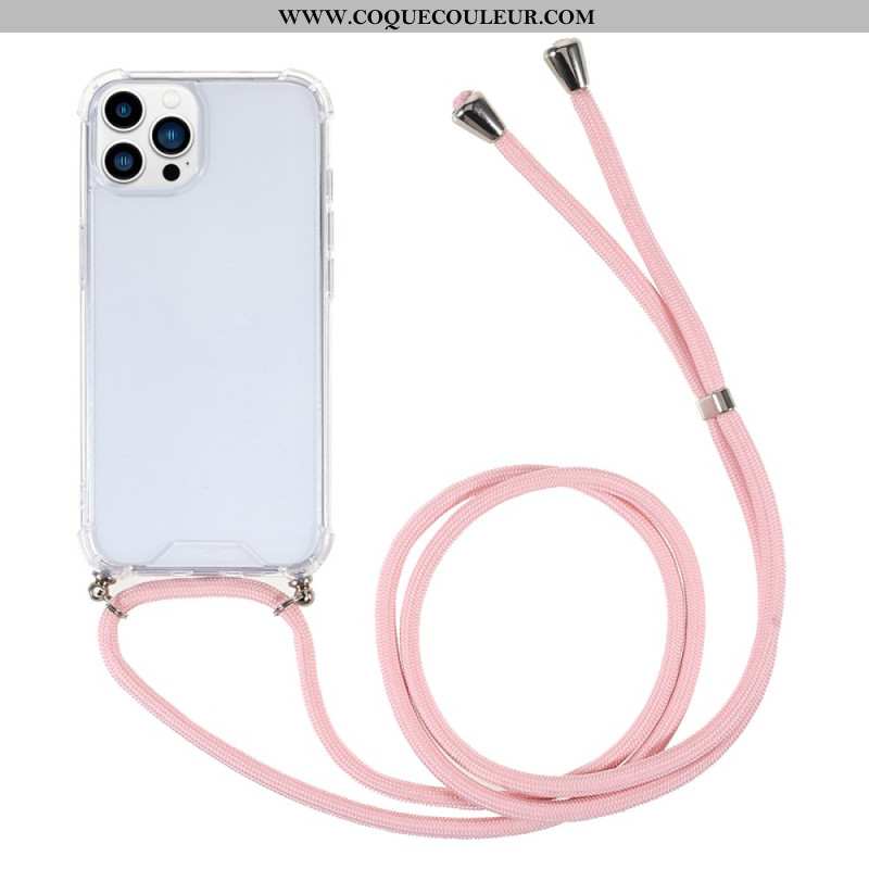 Coque à Cordon iPhone 16 Pro Max Transparente