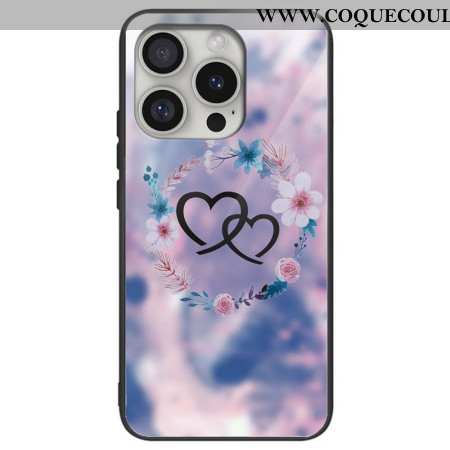 Coque iPhone 16 Pro Max Verre Trempé Cœur à Cœur