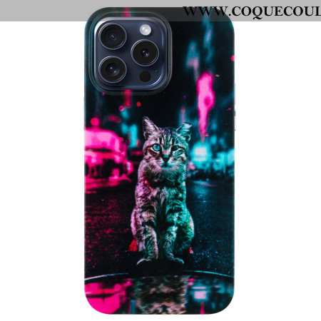 Coque iPhone 16 Pro Max Chat au Feu Tricolore