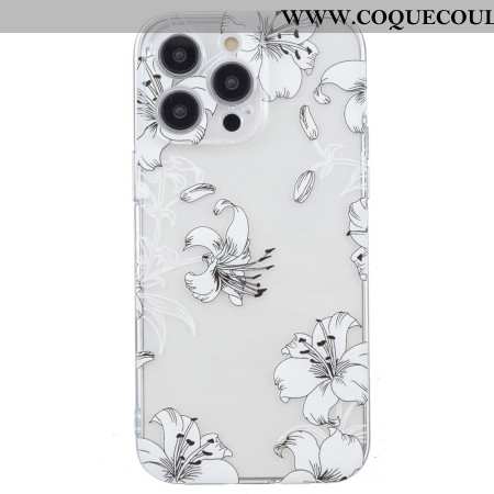 Coque iPhone 16 Pro Max Fleurs Blanches