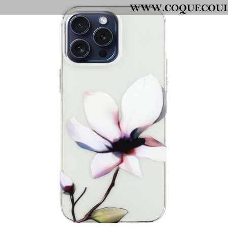 Coque iPhone 16 Pro Max Fleur blanche