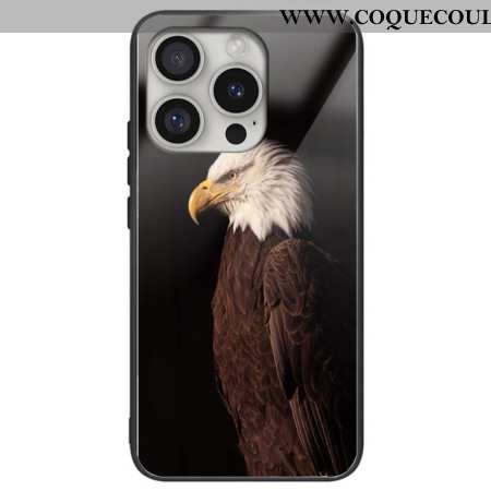 Coque iPhone 16 Pro Max Verre Trempé Motif d'Aigle Imprimé