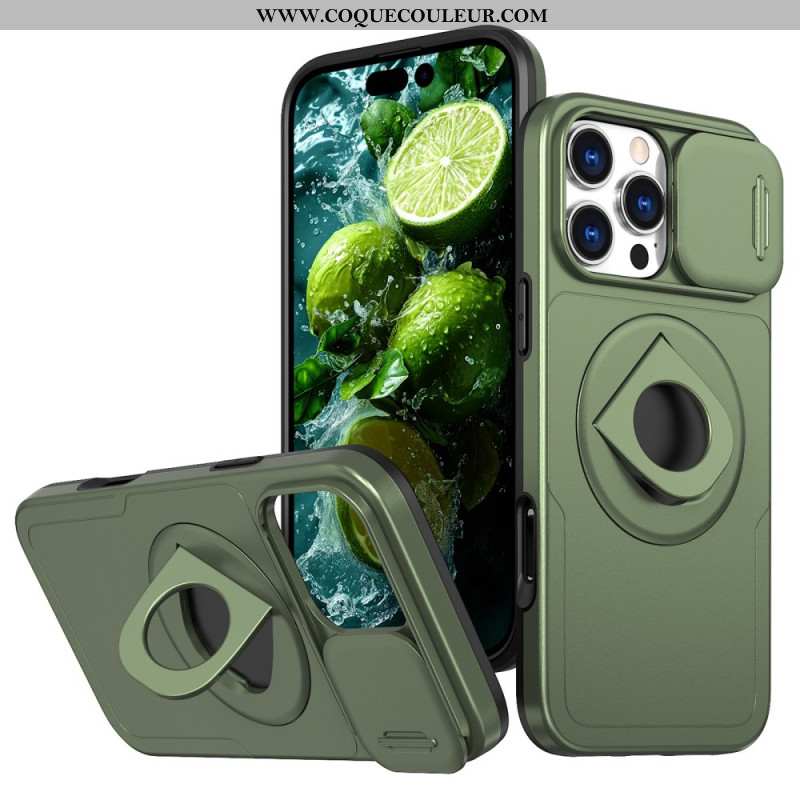 Coque iPhone 16 Pro Max Support et Couverture de Lentille