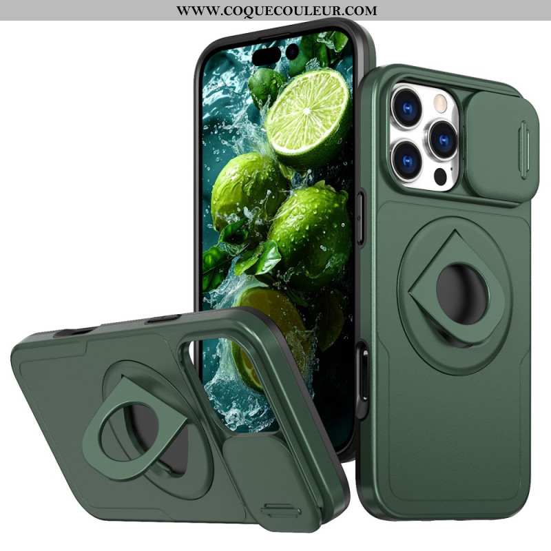 Coque iPhone 16 Pro Max Support et Couverture de Lentille