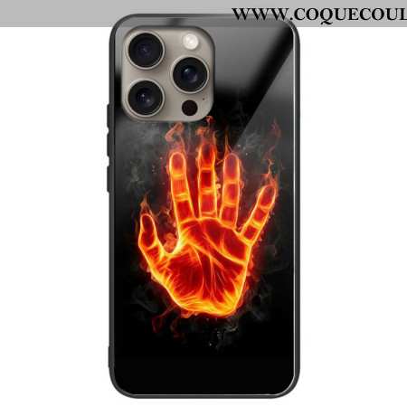 Coque iPhone 16 Pro Max Verre Trempé Paume de Feu